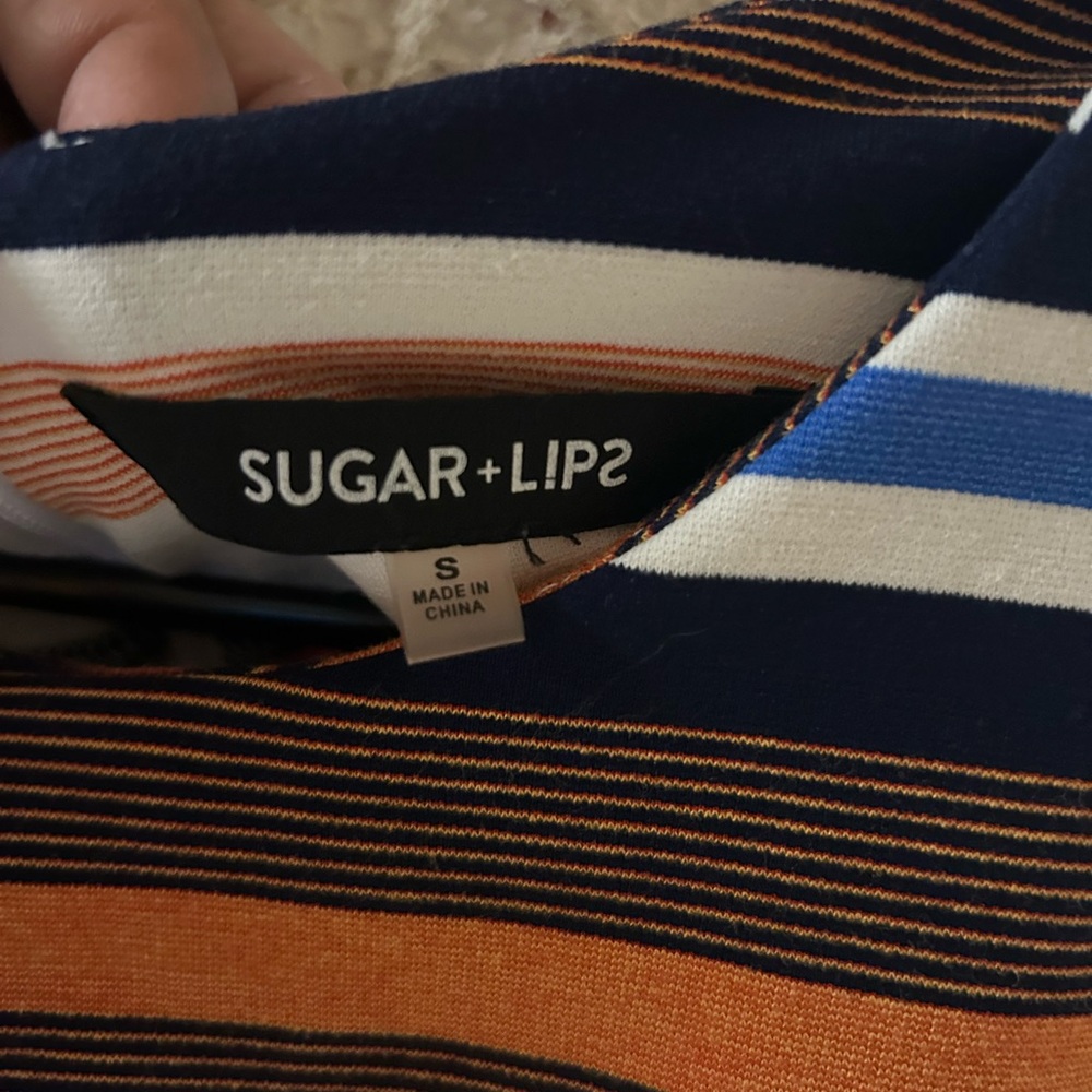 Sugarlips Multicolor Striped Long Sleeve Dress - Picture 5 of 7